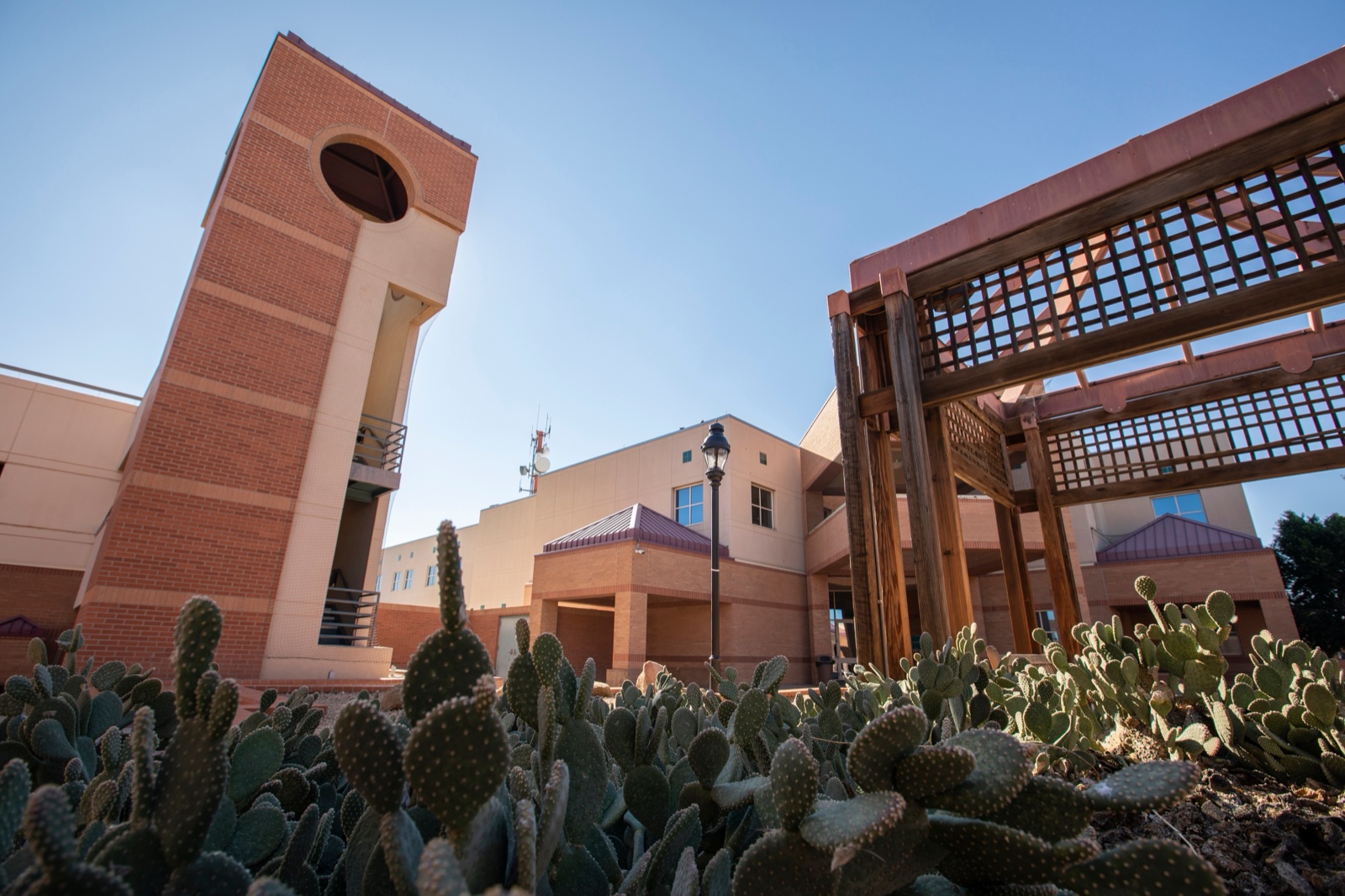 Glendale, Arizona civic center building with desert landscaping